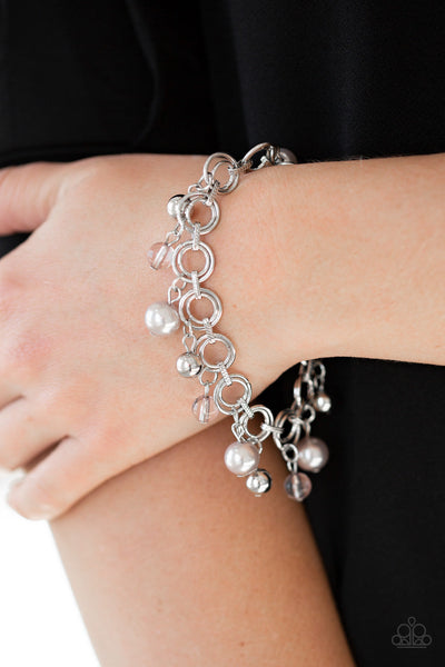 Fancy Fascination - Silver Paparazzi Bracelet (#4147)