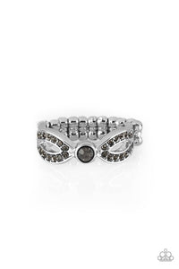 Extra Side Of Elegance - Silver Paparazzi Ring (R211)