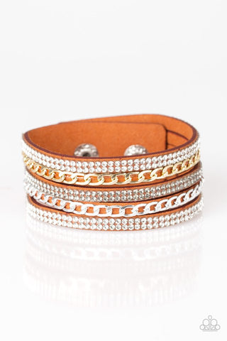 Fashion Fiend - Orange Paparazzi Urban Wrap Bracelet