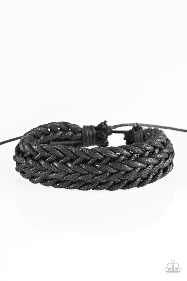 Paparazzi Urban Bracelet - KNOT The End Of The World - Black (#2076)