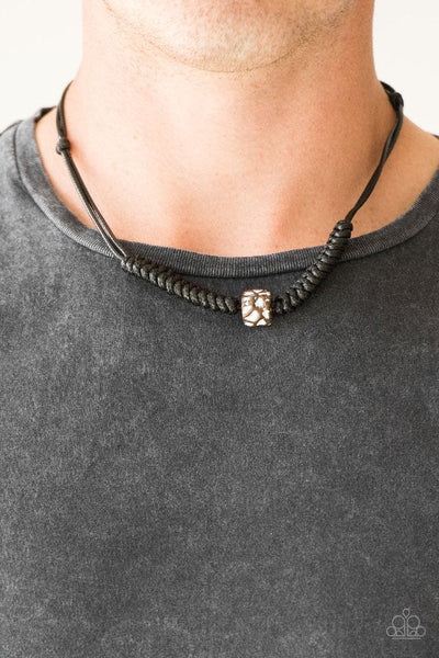Paparazzi Urban Necklace - Pacific Pioneer - Black (#1507)