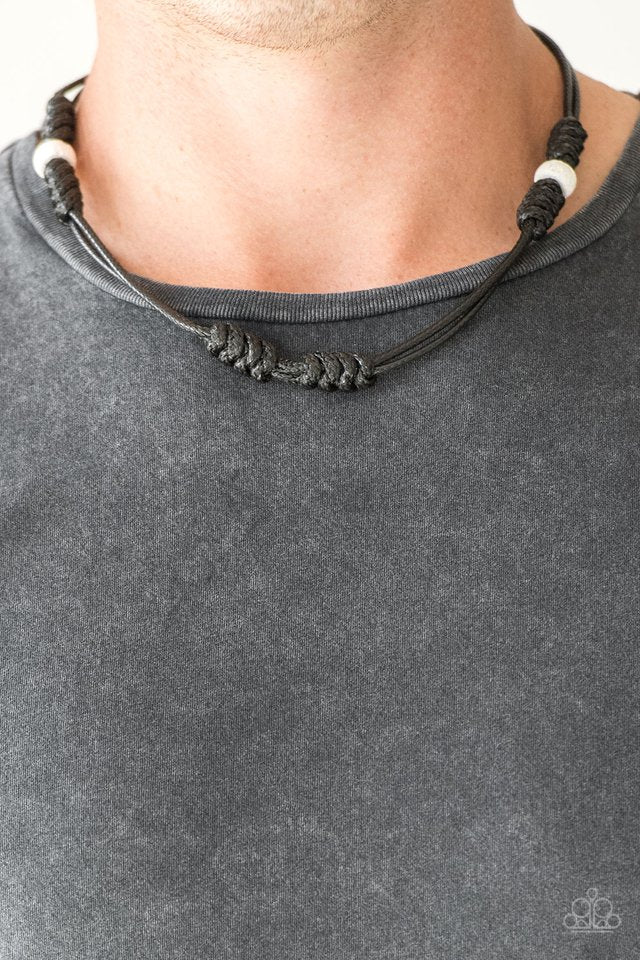Paparazzi Urban Necklace - River Rover - Black (PZ-026)