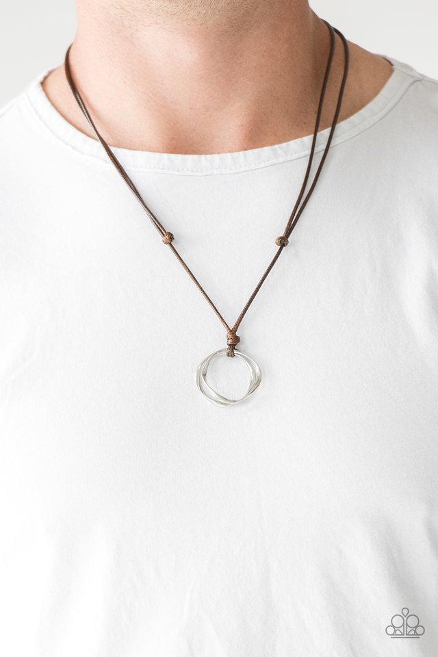 Paparazzi Urban Necklace - Go To Your ROAM! - Brown (PZ-045)