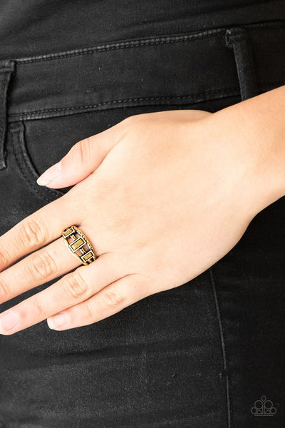 Noble Nova - Brass Paparazzi Ring