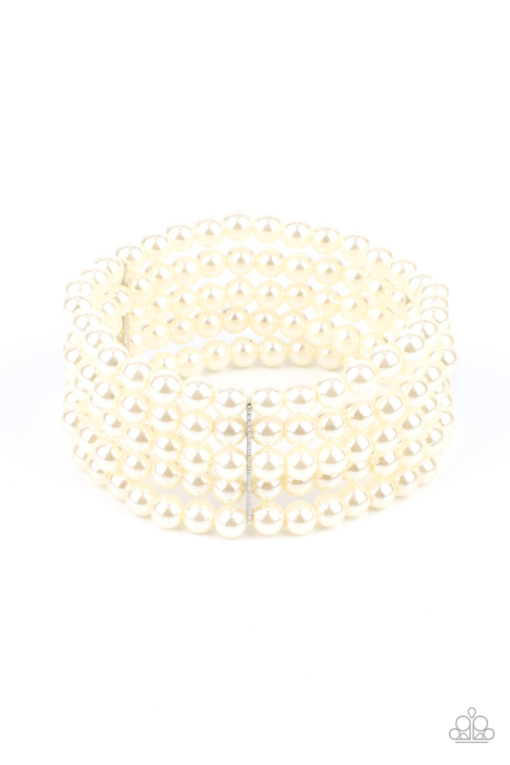 A Pearly Affair - White Paparazzi Bracelet (#814)