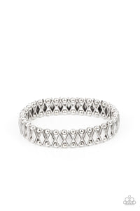 Abstract Advisory - Silver Paparazzi Bracelet