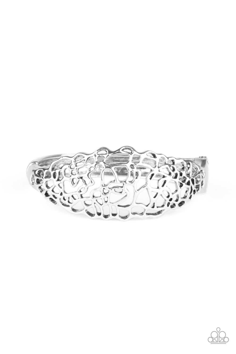 Airy Asymmetry - Silver-Paparazzi Bracelet (#426)