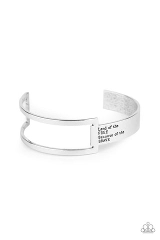 Paparazzi Bracelet - America The BRAVE - Silver (PZ-704)