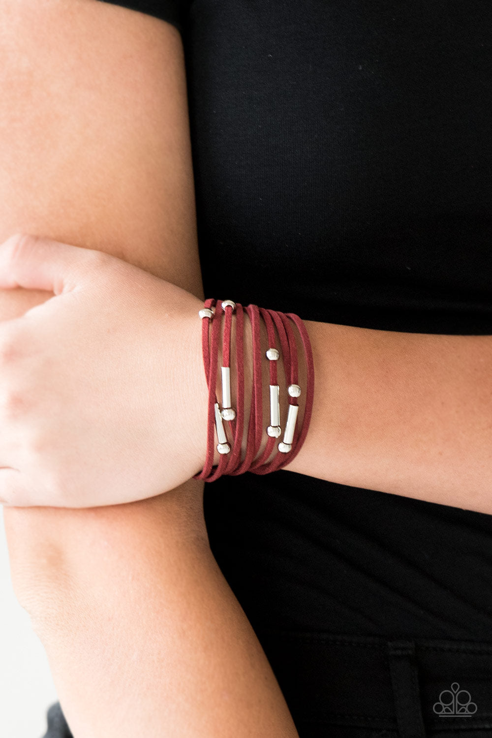 Back To BACKPACKER - Red Paparazzi Bracelet (W144)