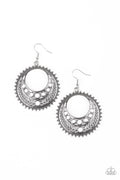 Paparazzi Earrings - Boho Bliss - White (PZ-1074)