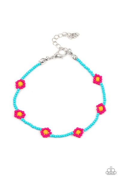Camp Flower Power - Pink Paparazzi Bracelet (#4882)