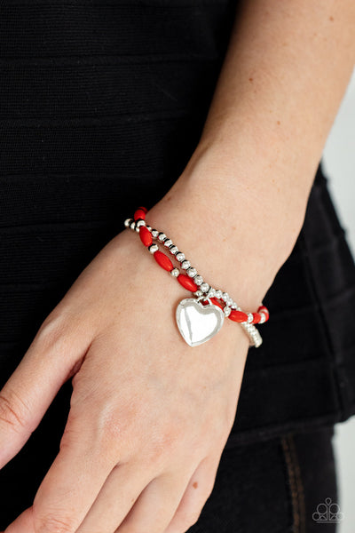 Candy Gram - Red Paparazzi Bracelet