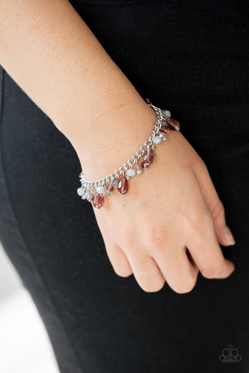 Catwalk Crawl - Purple Paparazzi Bracelet (PZ-069)