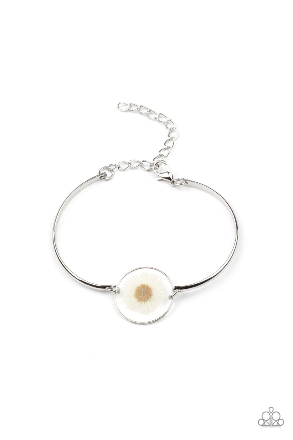 Cottage Season - White Paparazzi Bracelet (#2667)