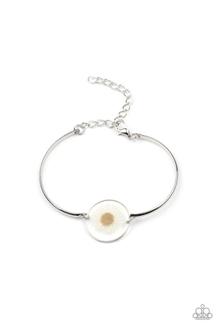 Cottage Season - White Paparazzi Bracelet (#2667)