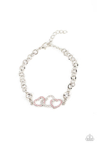 Desirable Dazzle - Pink Paparazzi Bracelet (#4628)