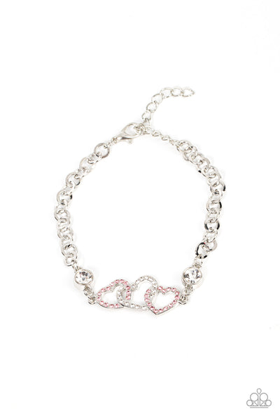 Desirable Dazzle - Pink Paparazzi Bracelet (#4628)