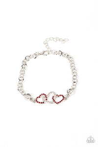 Desirable Dazzle - Red Paparazzi Bracelet (#4596)