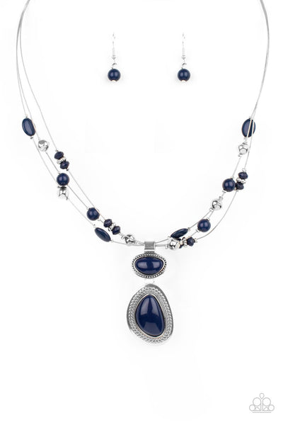 Discovering New Destinations - Blue Paparazzi Necklace