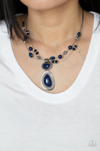 Discovering New Destinations - Blue Paparazzi Necklace