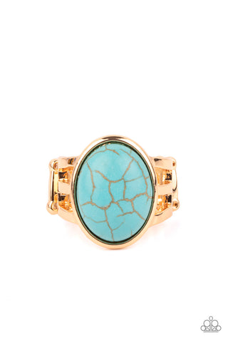 Divine Deserts - Gold Paparazzi Ring (R317)