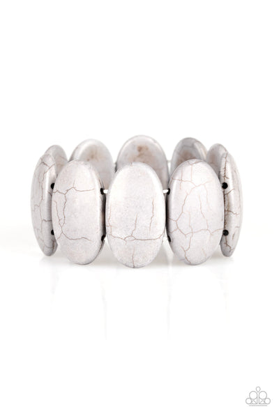 Dramatically Nomadic - Silver-Paparazzi Bracelet