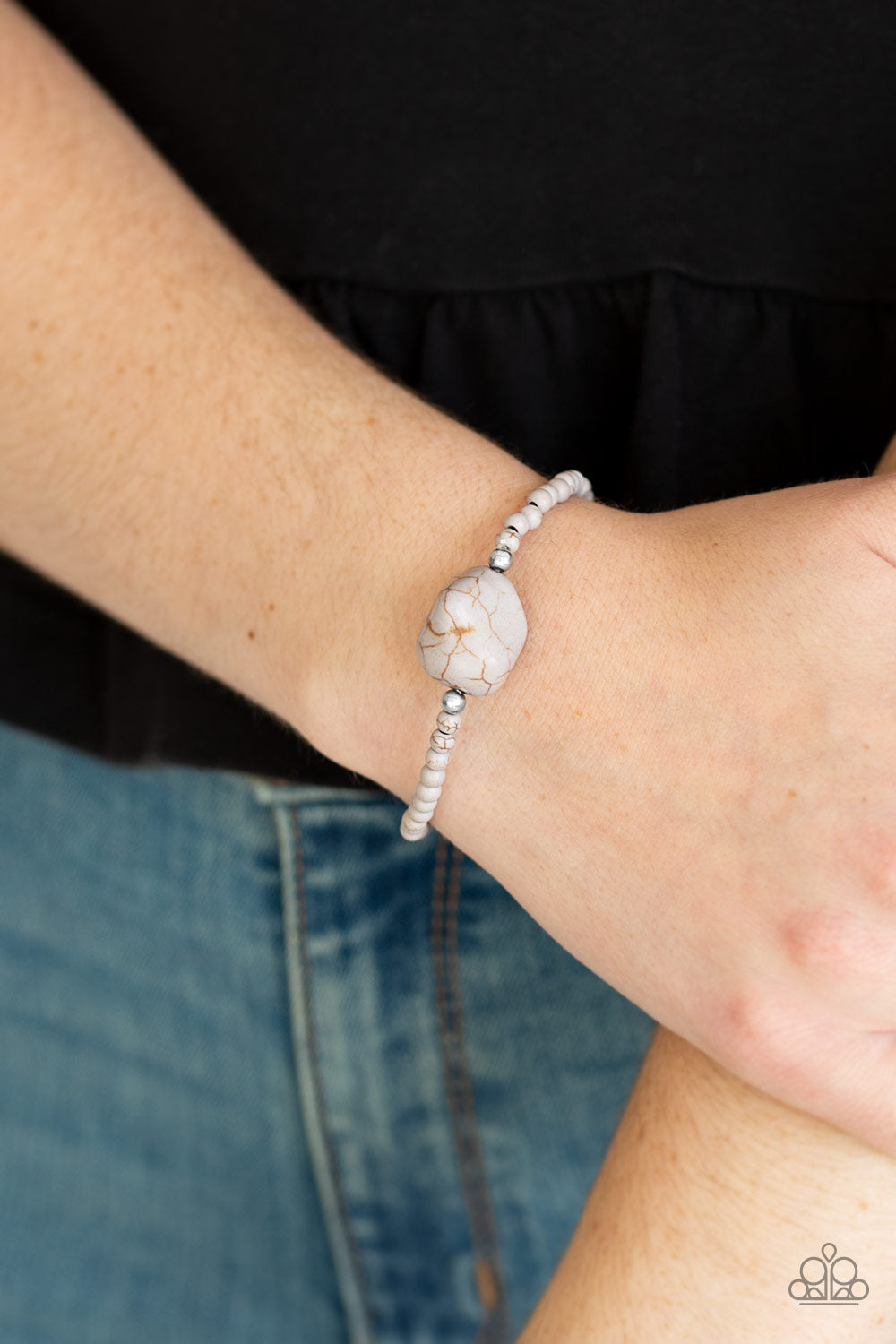 Paparazzi Bracelet - Eco Eccentricity - Silver (PZ-1044)