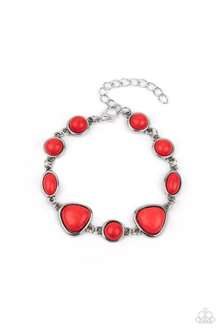 Eco-Friendly Fashionista - Red Paparazzi Bracelet (#2752)