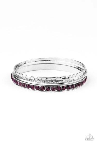 Paparazzi Bracelet - Fearless Shimmer - Purple (PZ-2039)