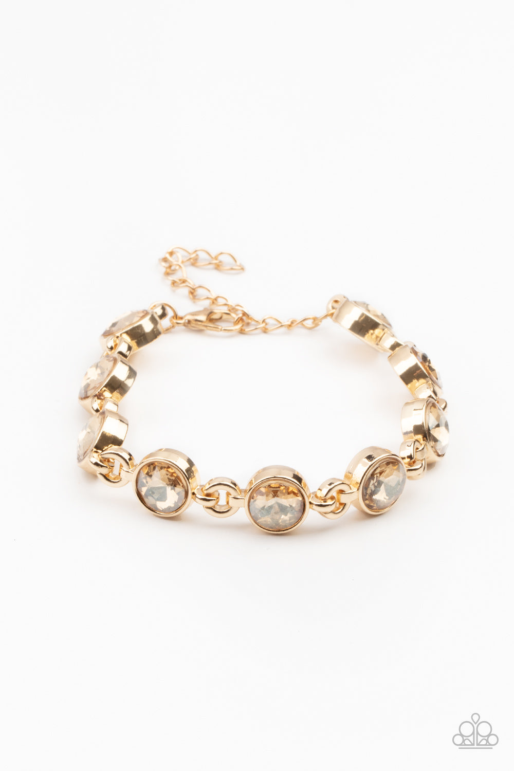 First In Fashion Show - Gold Paparazzi Bracelet