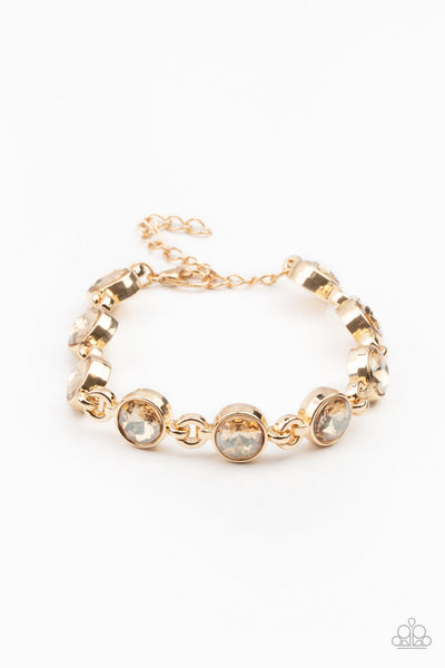 First In Fashion Show - Gold Paparazzi Bracelet
