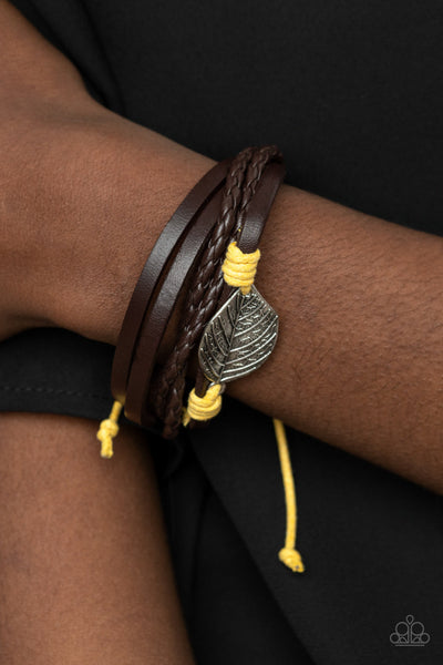 FROND and Center - Yellow Paparazzi Urban Bracelet