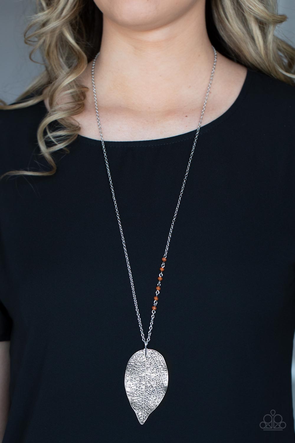Frond Fantasy - Orange Paparazzi Necklace
