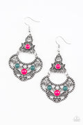 Garden State Glow - Multi-Paparazzi Earrings (PZ-1174)