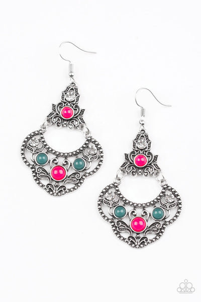 Garden State Glow - Multi-Paparazzi Earrings (#1174)