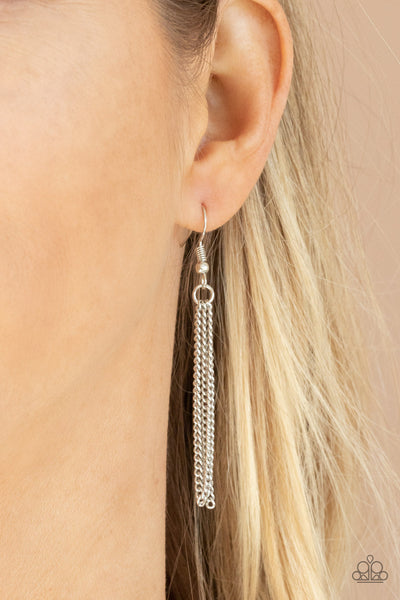 Glamorously Glaring - Silver Paparazzi Necklace