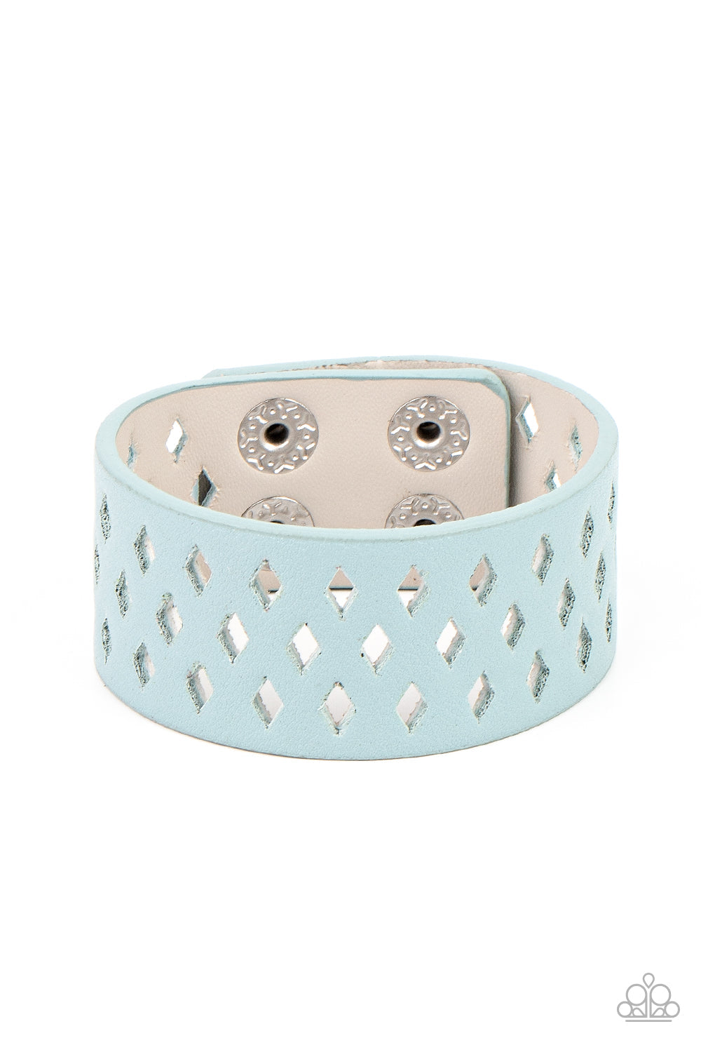 Glamp Champ - Blue Paparazzi Wrap Bracelet