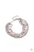 Glossy Goddess - Pink Paparazzi Bracelet (PZ-3687)