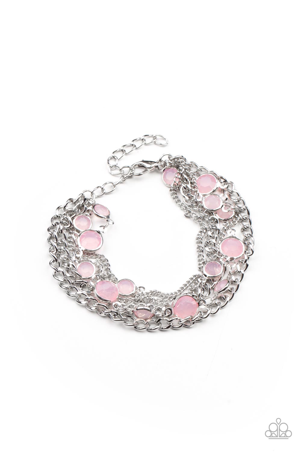 Glossy Goddess - Pink Paparazzi Bracelet (PZ-3687)