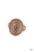 Paparazzi Thin Flex Back Ring - Good For The SOL - Copper