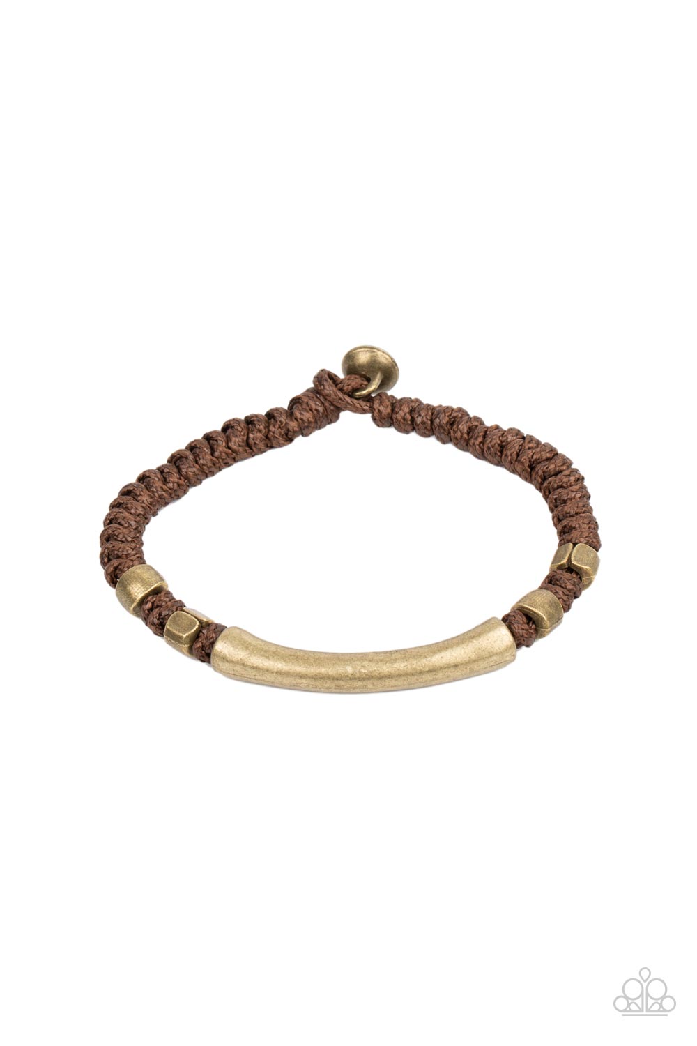 Grounded in Grit - Brown Paparazzi Urban Bracelet