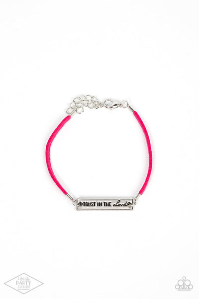 Have Faith - Pink Paparazzi Bracelet (#4851)