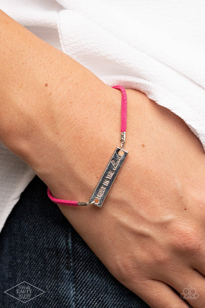 Have Faith - Pink Paparazzi Bracelet (#4851)