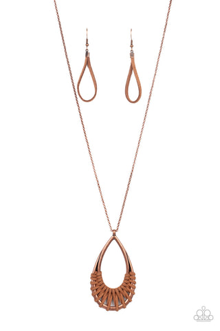 Homespun Artifact - Copper Paparazzi Necklace