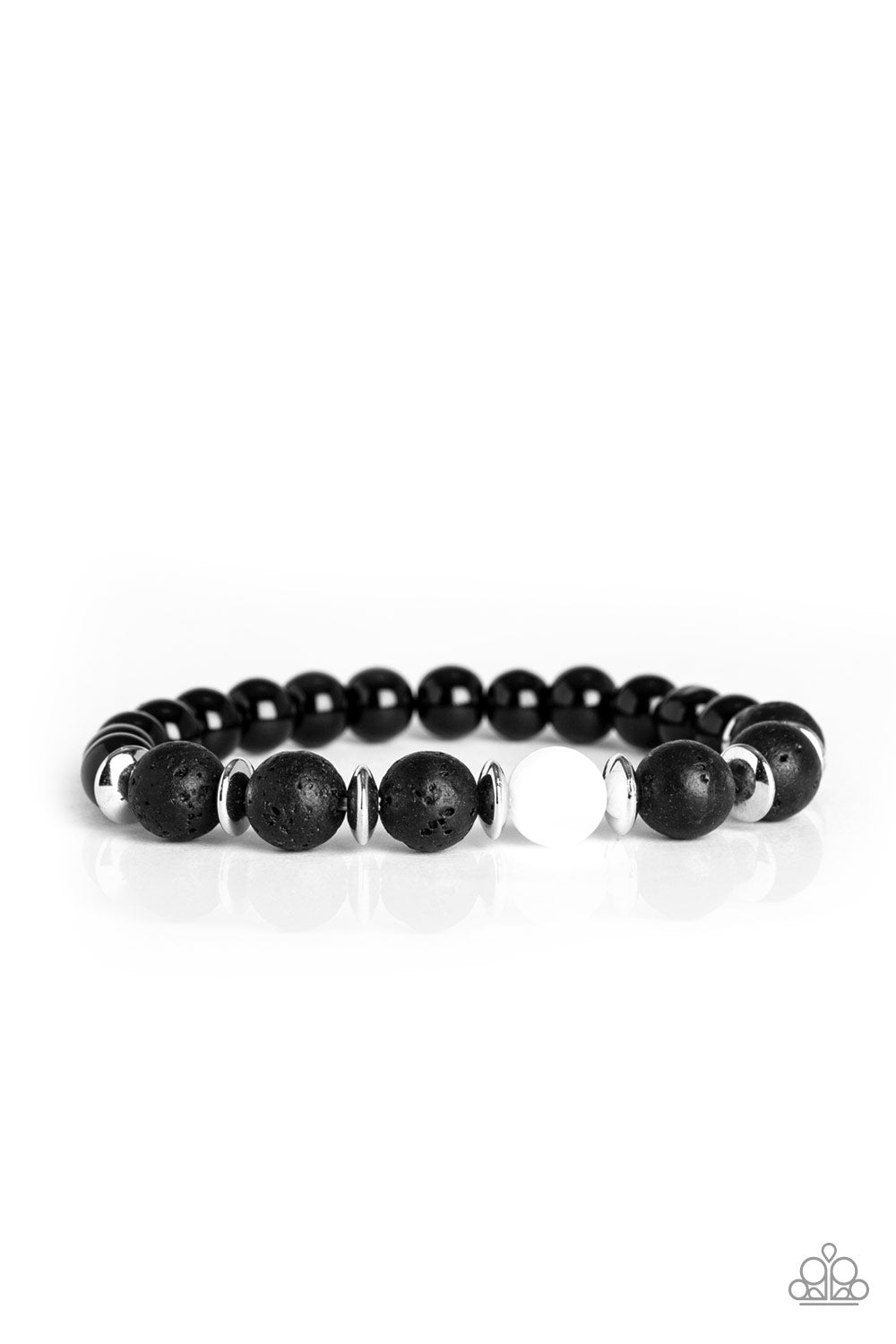Intent - White-Paparazzi Bracelet