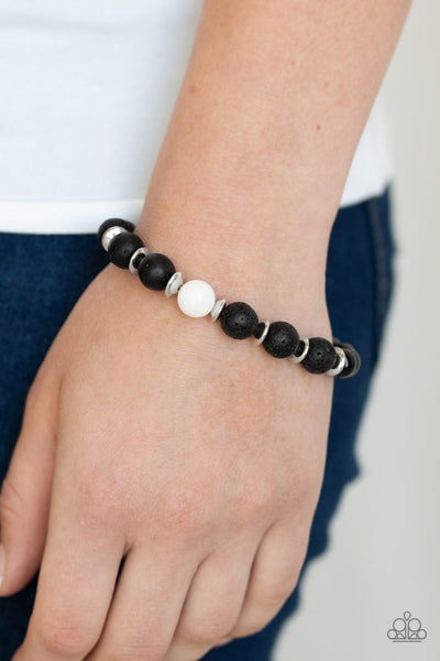 Intent - White-Paparazzi Bracelet