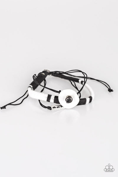 Jetsetter Journey - Black-Paparazzi Bracelet (#1567)