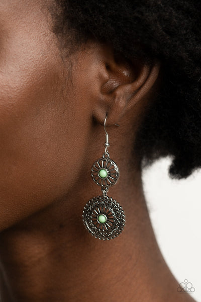 Keep It WHEEL - Green Paparazzi Earrings (#2253)