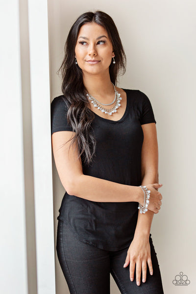 Let Me SEA! - White Paparazzi Bracelet (PZ-152)