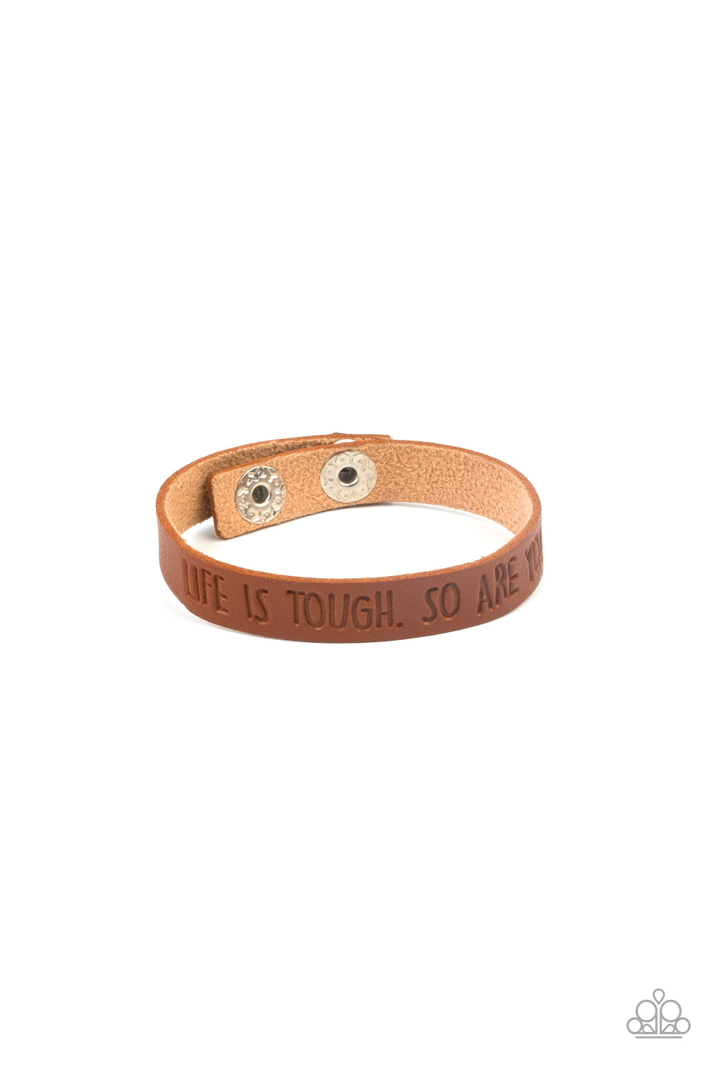 Life is Tough - Brown Paparazzi Bracelet (W203)